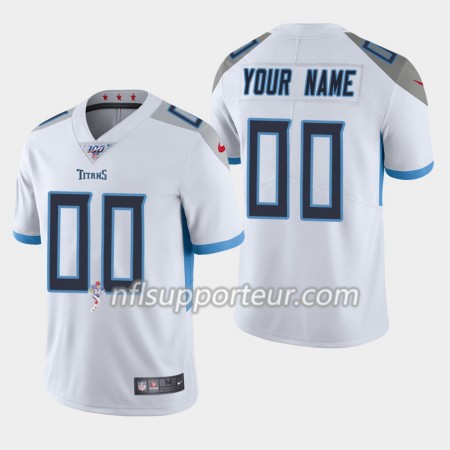 Maillot Homme Tennessee Titans Personnalisé Nike Blanc 100th